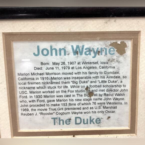 Legends Never Die John Wayne Framed Photo Collage - Picture 2 of 5